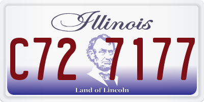 IL license plate C727177