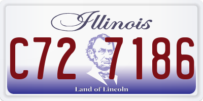 IL license plate C727186