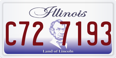 IL license plate C727193