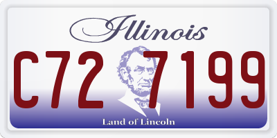 IL license plate C727199