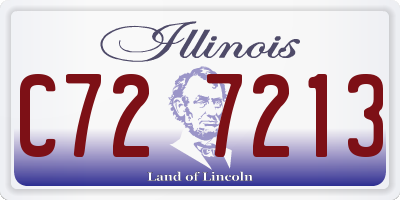 IL license plate C727213