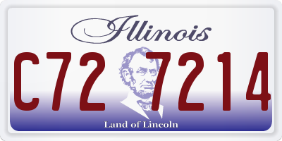 IL license plate C727214