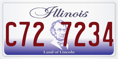 IL license plate C727234