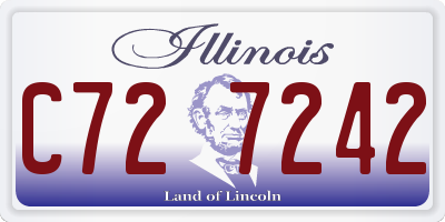 IL license plate C727242