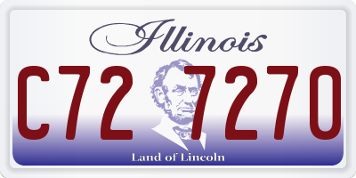 IL license plate C727270