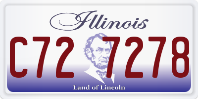 IL license plate C727278