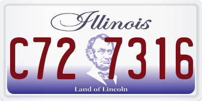 IL license plate C727316