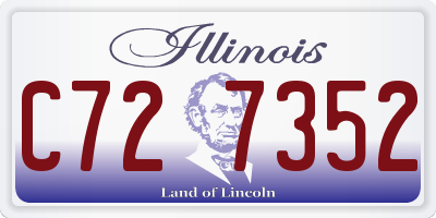 IL license plate C727352