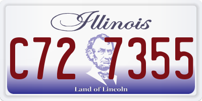 IL license plate C727355