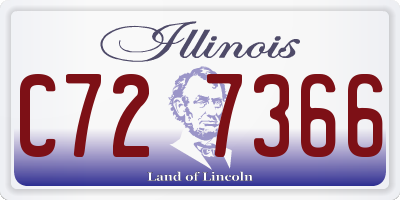 IL license plate C727366