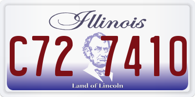 IL license plate C727410