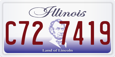 IL license plate C727419