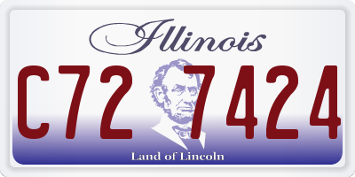 IL license plate C727424