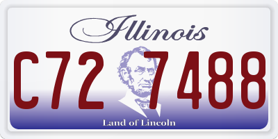IL license plate C727488