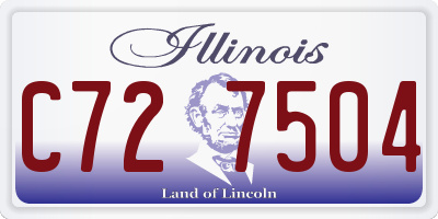IL license plate C727504