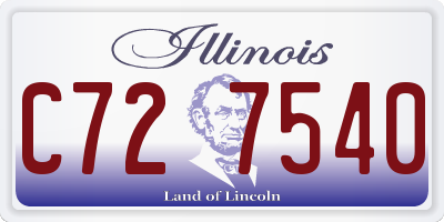 IL license plate C727540