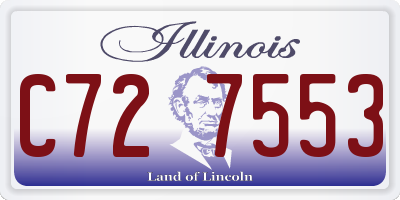 IL license plate C727553