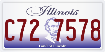 IL license plate C727578