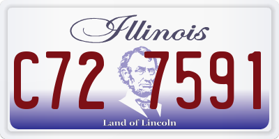 IL license plate C727591