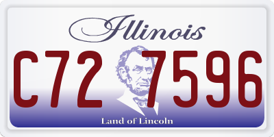 IL license plate C727596