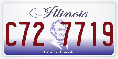 IL license plate C727719