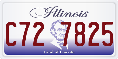 IL license plate C727825