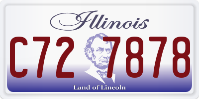 IL license plate C727878