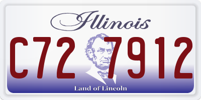 IL license plate C727912