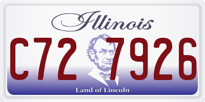 IL license plate C727926