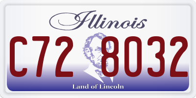 IL license plate C728032