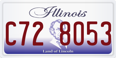 IL license plate C728053