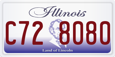 IL license plate C728080