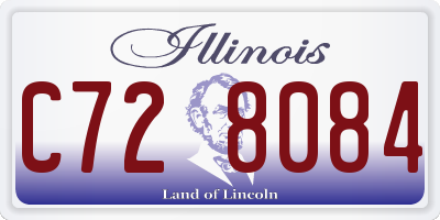 IL license plate C728084