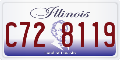 IL license plate C728119