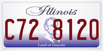 IL license plate C728120