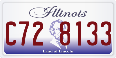 IL license plate C728133