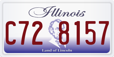 IL license plate C728157