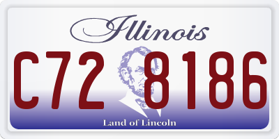 IL license plate C728186