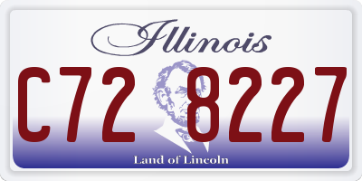 IL license plate C728227