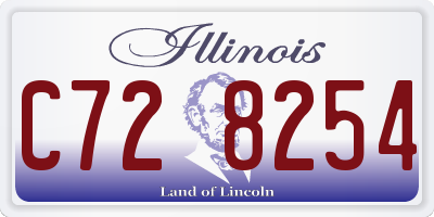 IL license plate C728254