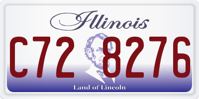 IL license plate C728276