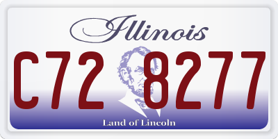 IL license plate C728277