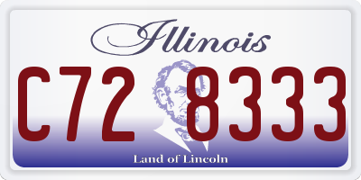 IL license plate C728333