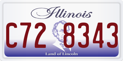 IL license plate C728343