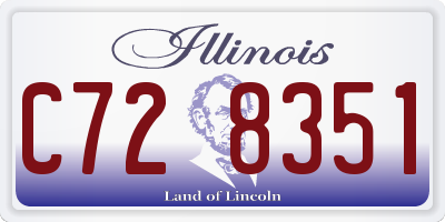 IL license plate C728351