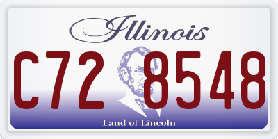 IL license plate C728548