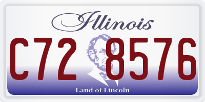 IL license plate C728576
