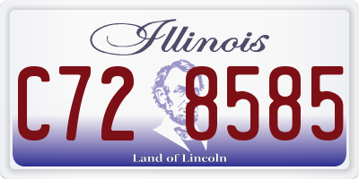IL license plate C728585