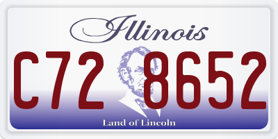 IL license plate C728652