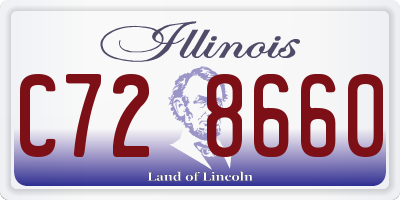 IL license plate C728660